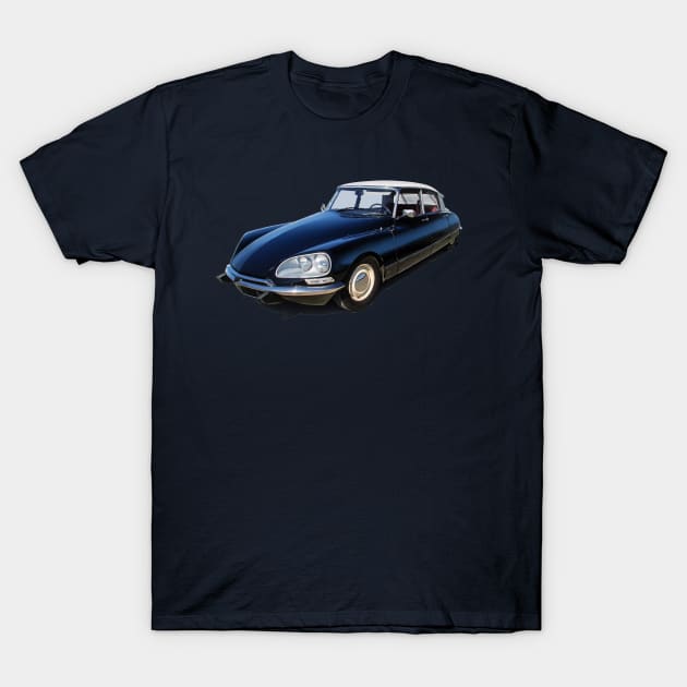 Citroen DS in Black T-Shirt by candcretro